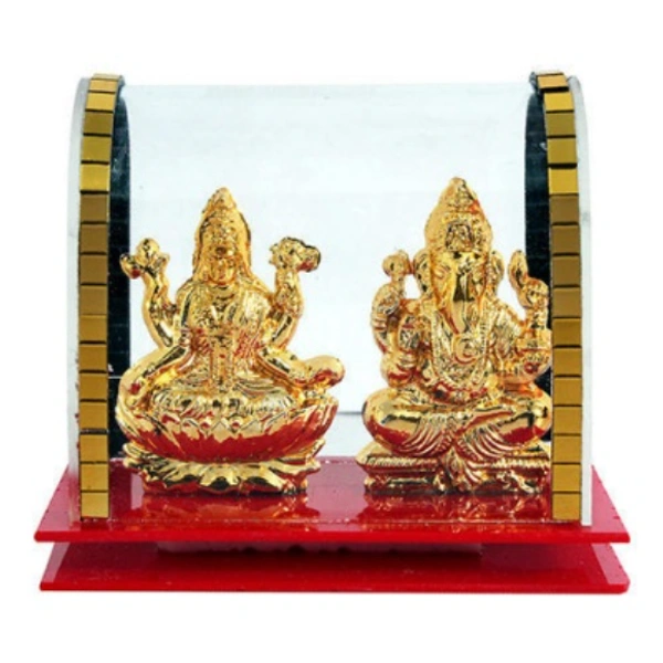 Lord Laxmi Ganesh Showpiece - Gold